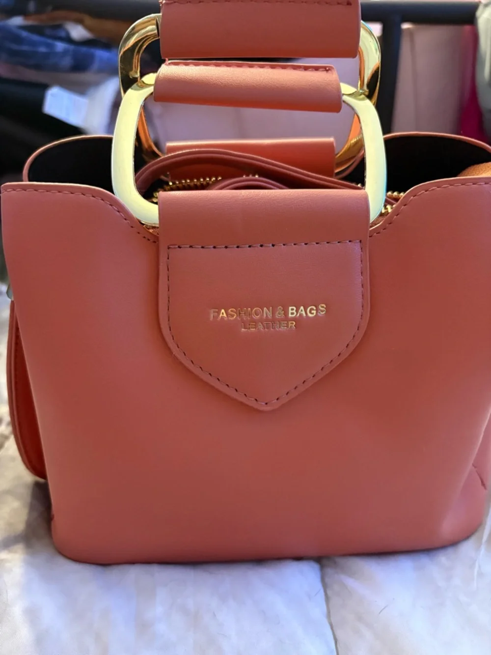 Coral Top-Handle Crossbody Bag - Picture 2 of 5